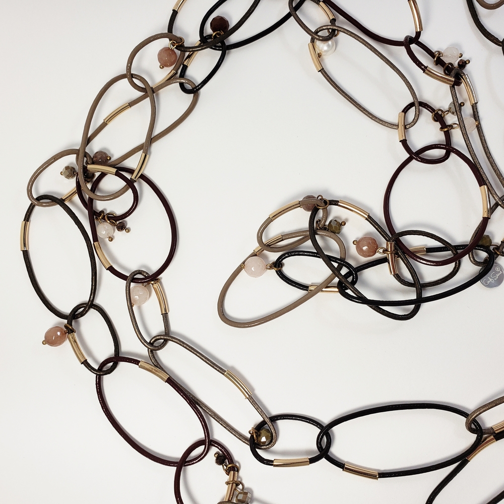43" Multi-Color Chain Necklace - Picture 4 of 6